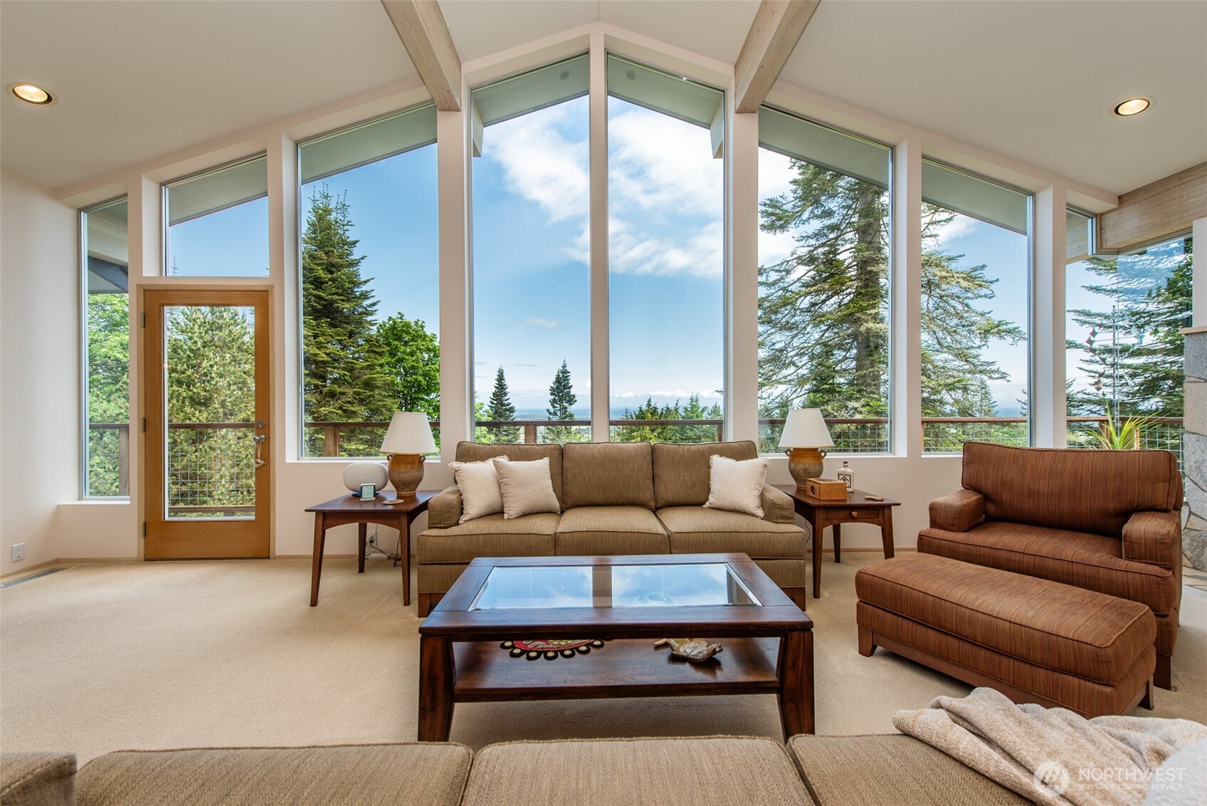 322 Ravens Ridge Road Sequim, WA 98382 - Photo 5 of 40 a living room with furniture and a large window
