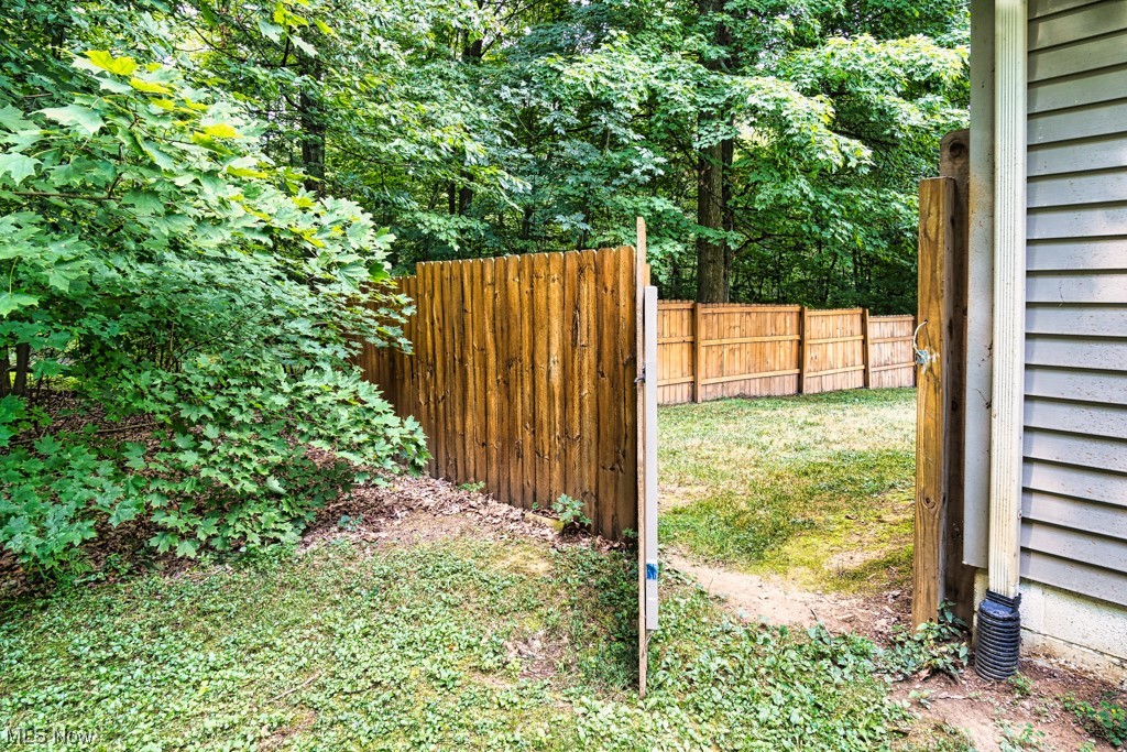 28309 Township Line Road East Rochester, OH 44625 - Photo 4 of 35 Entrance to back yard with privacy fence and gate