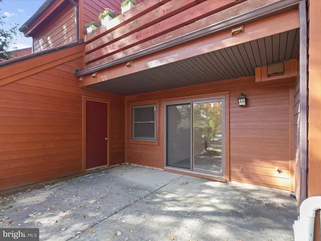 a view of backyard with green space