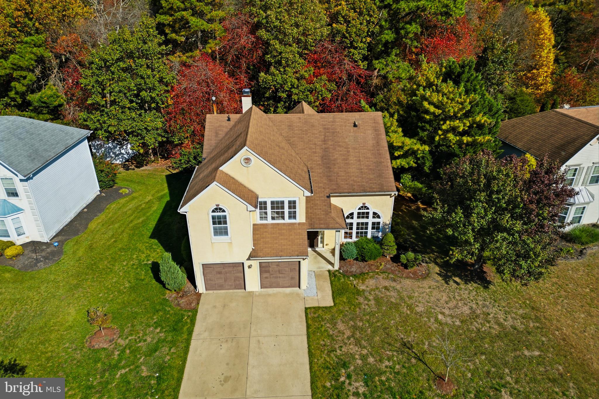 50 Wildcat Branch Drive Sicklerville, NJ 08081 - Photo 3 of 33 an aerial view of a house with a yard and trees