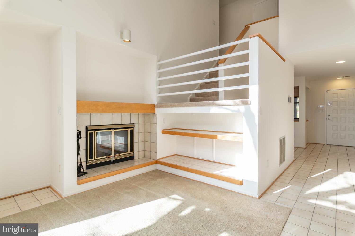 2100 South Bay Lane Reston, VA 20191 - Photo 6 of 43 Great Room with Double-sided Woodburning Fireplace