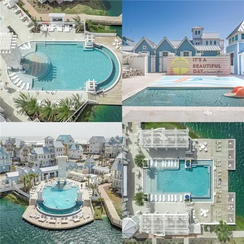 a picture of a city with an ocean view