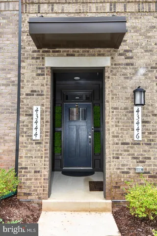 a view of a door of the house