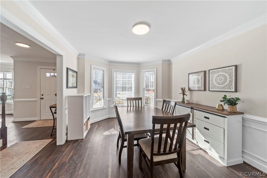 13020 Carters Way Road Chesterfield, VA 23838 - Photo 18 of 49 a view of a dining room with furniture and wooden floor