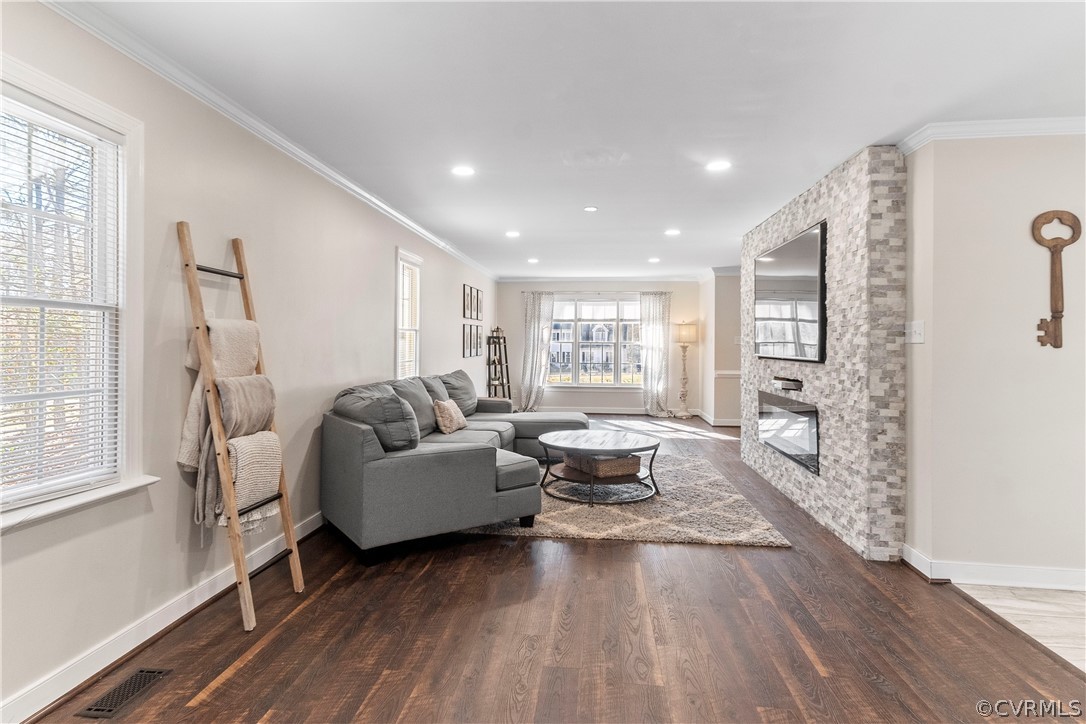 13020 Carters Way Road Chesterfield, VA 23838 - Photo 9 of 49 a living room with furniture and a wooden floor