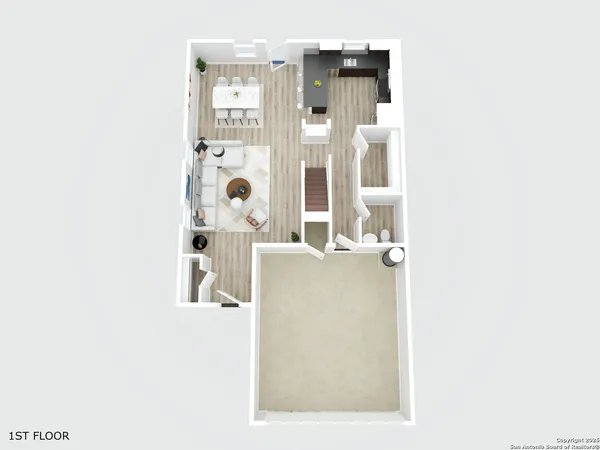 a picture of a bathroom with a shower curtain