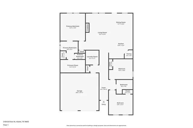 $325,000 | 2120 Gill Star Drive, Haslet, TX 76052