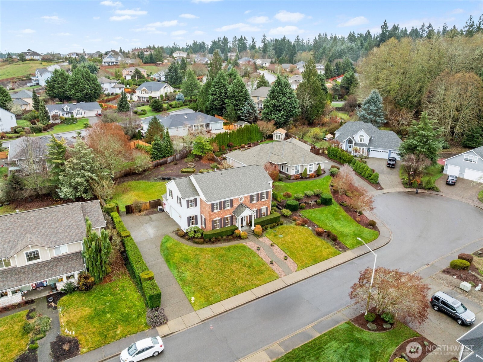 2312 Carnbee Court Southeast Lacey, WA 98513 - Photo 2 of 37 an aerial view of a house with a garden