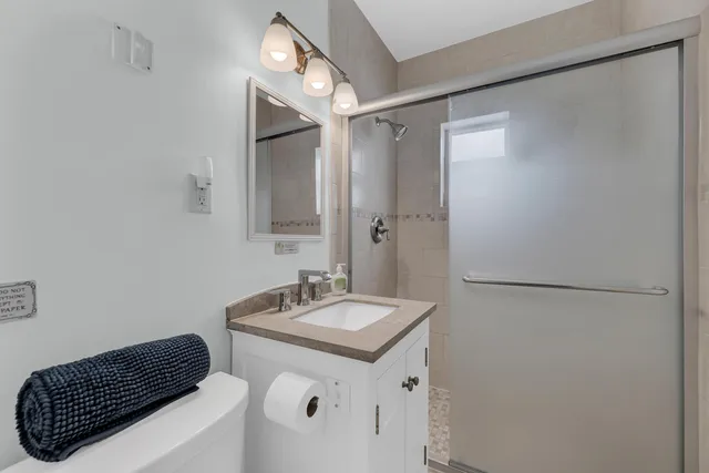 a table and chairs in a patio