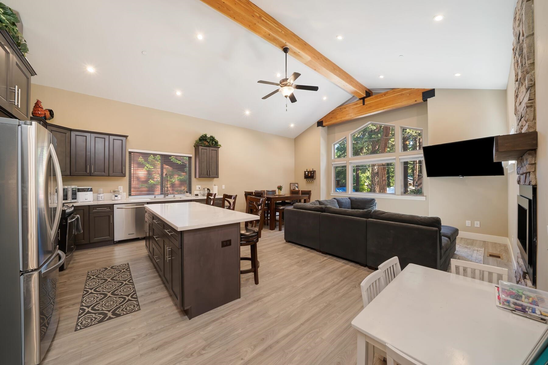8666 Brook Avenue Kings Beach, CA 96143 - Photo 3 of 21 a kitchen with a sink appliances and cabinets