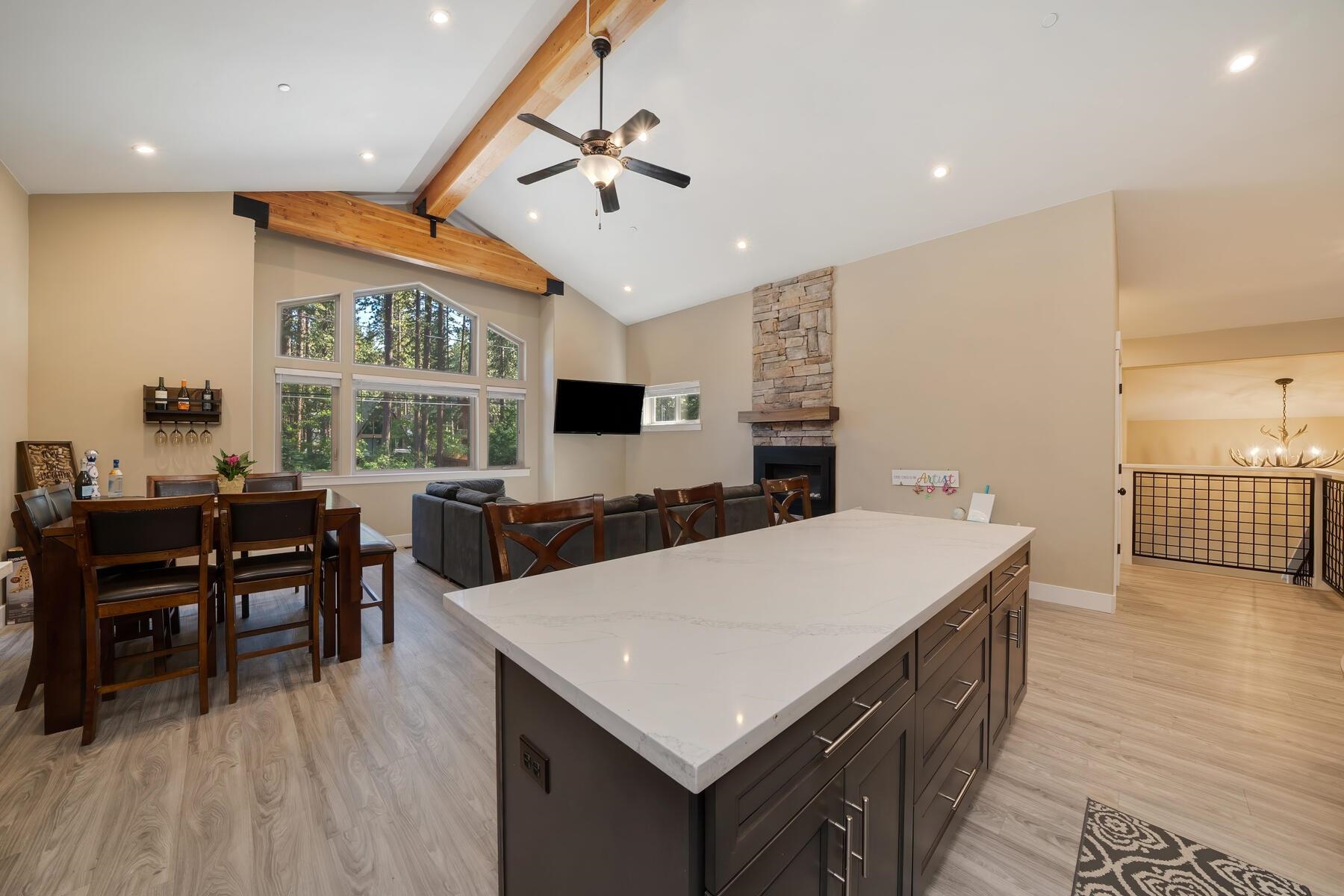 8666 Brook Avenue Kings Beach, CA 96143 - Photo 4 of 21 a kitchen with a table and chairs in it