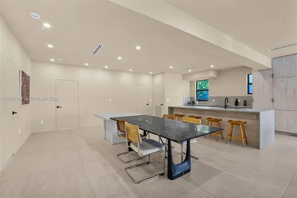 wooden floor with furniture