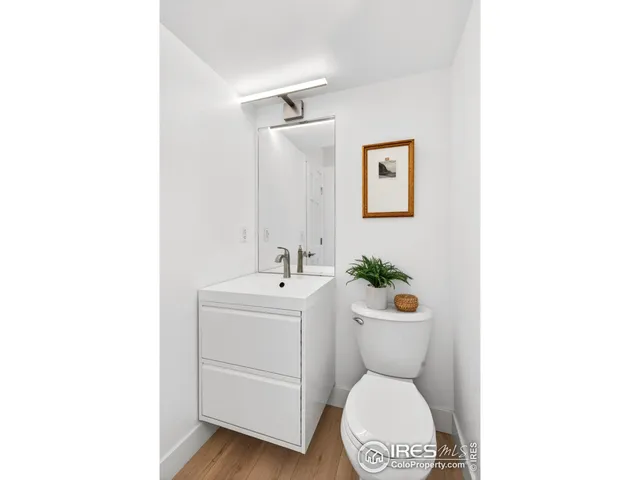 a view of wooden floor in living room