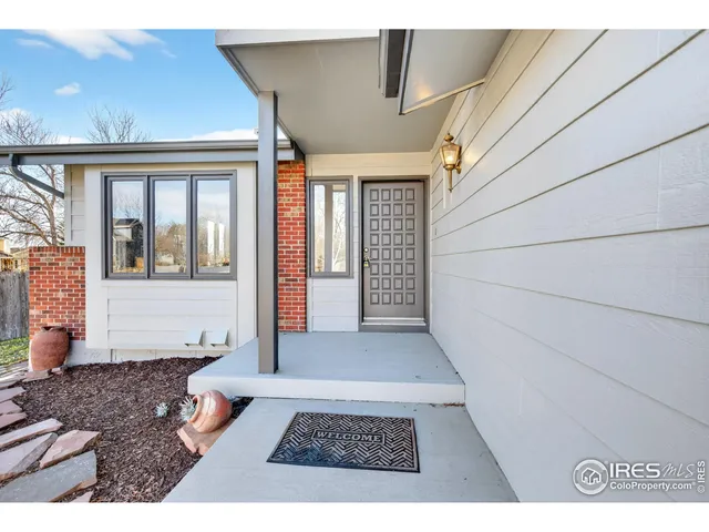 a view of a house with a door