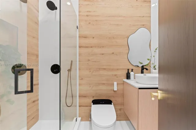 a view of an empty room with a fireplace