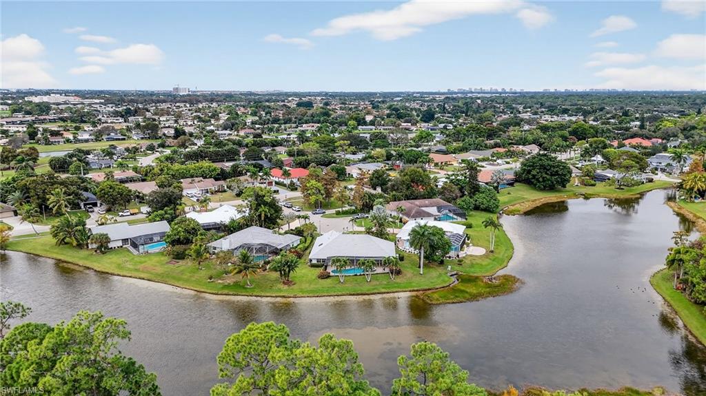 2248 Prince Lane Naples, FL 34112 - Photo 45 of 47 an aerial view of a house with a garden
