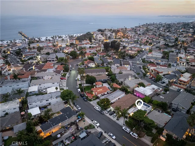an aerial view of a city