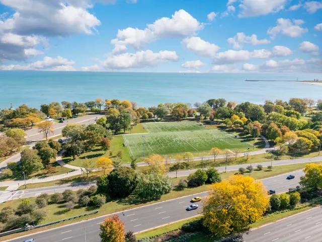 a view of an ocean and beach