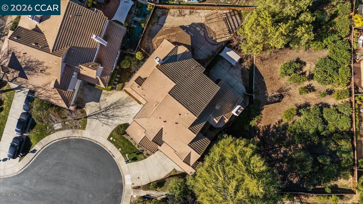 57 Karkin Place Clayton, CA 94517 - Photo 30 of 36 an aerial view of a house with a yard