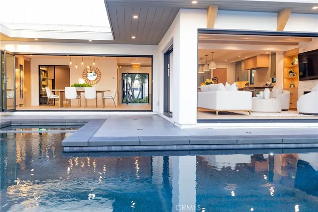 a view of a window and a lake view