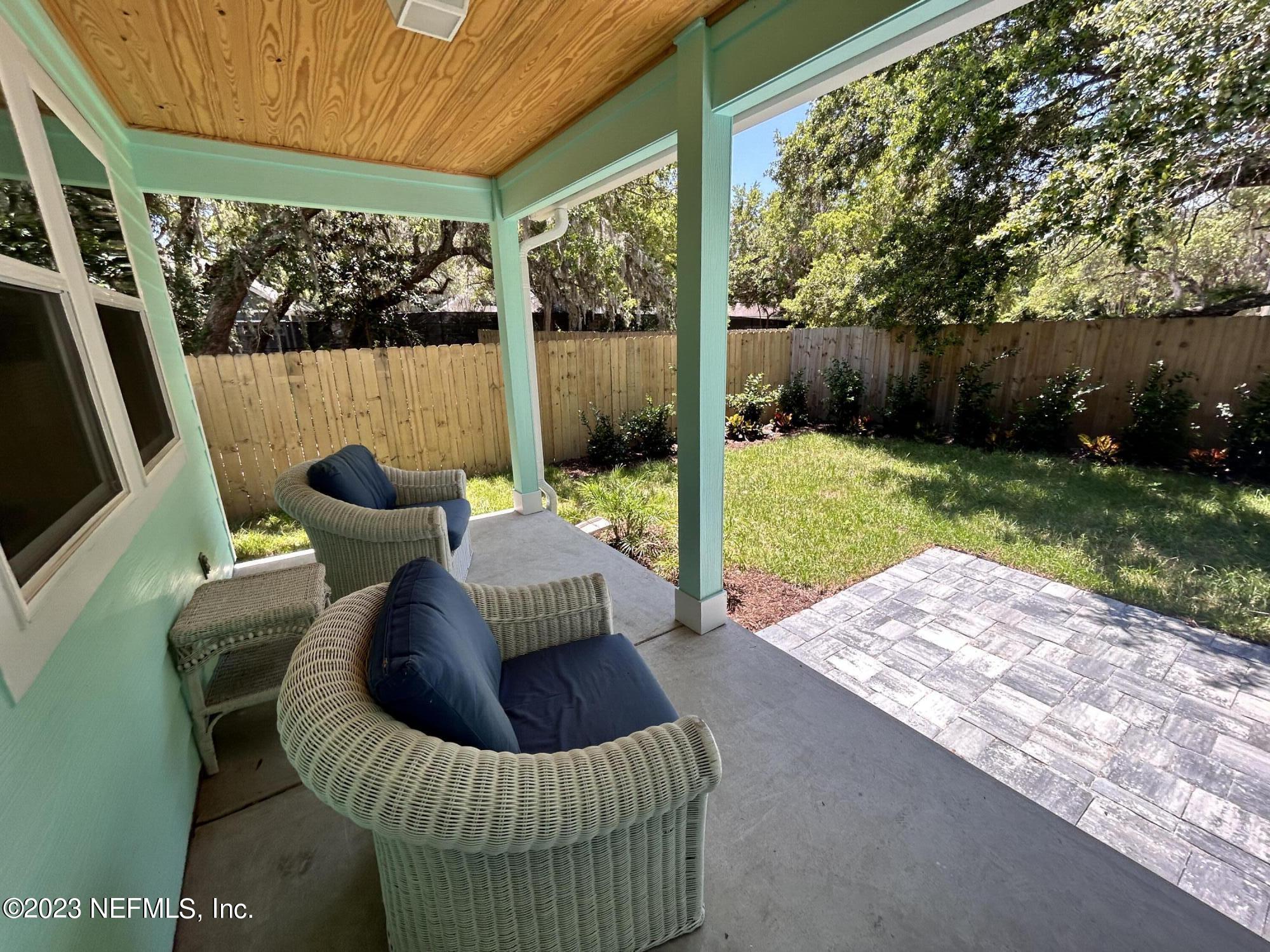 2585 A1A South St. Augustine, FL 32080 - Photo 11 of 37 a view of a patio in the backyard