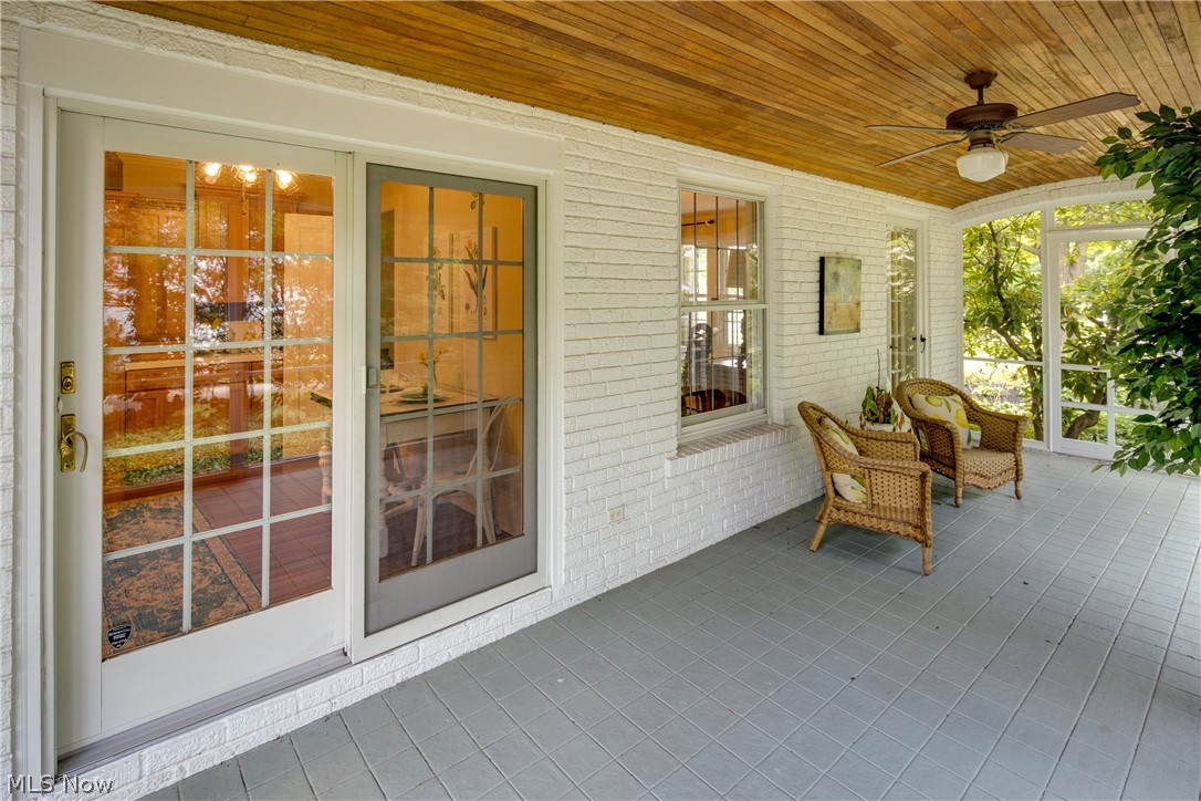 2977 Fontenay Road Cleveland, OH 44120 - Photo 12 of 32 The screen porch will be one of your favorite rooms; spectacular wood barrel ceiling was re-built to match the original.
