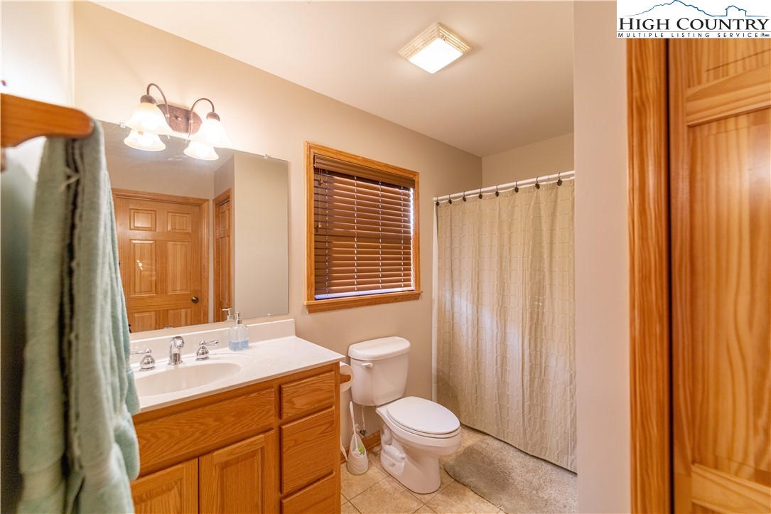 893 Deerwood Road Piney Creek, NC 28663 - Photo 29 of 50 a bathroom with a sink a toilet and shower