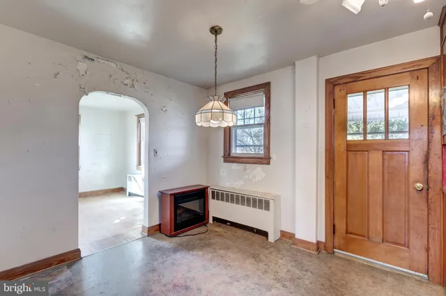 a view of a livingroom with a staircase