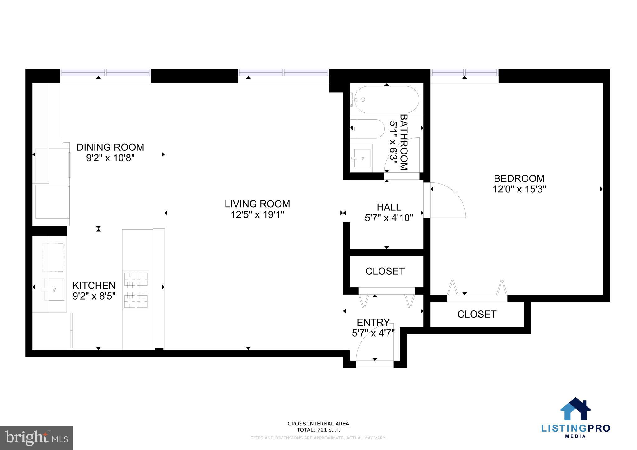 3902 14th Street Northwest, Unit 321 Washington, DC 20011 - Photo 21 of 21 a picture of a floor plan