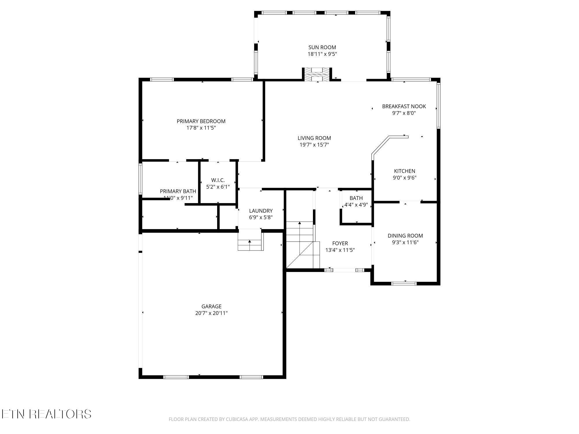 7824 Beckett Ridge Court Powell, TN 37849 - Photo 31 of 32 Floor plan first floor