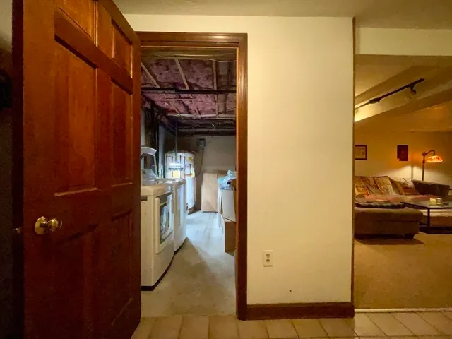 a view of storage and utility room