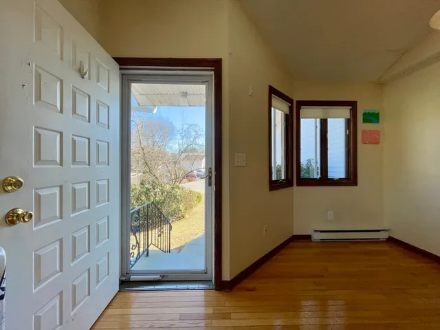 a view of an front door