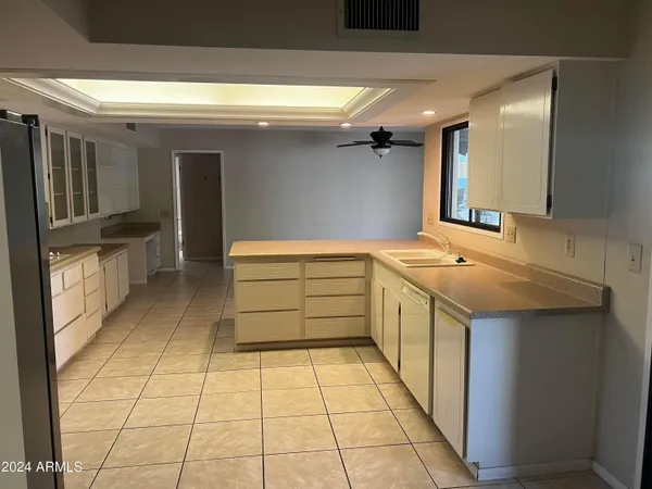 a room with washing machine