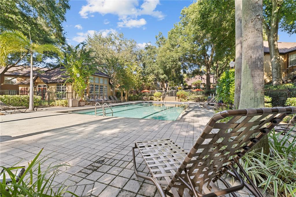 6340 Raleigh Street, Unit 1011 Orlando, FL 32835 - Photo 60 of 68 a view of a yard with plants and trees