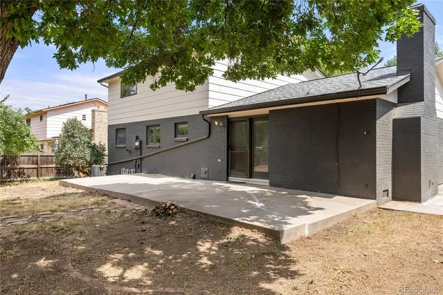 a backyard of a house