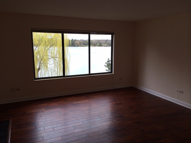 305 Shoreline Road, Unit 305 Lake Barrington, IL 60010 - Photo 6 of 23 a view of an empty room with wooden floor and a window