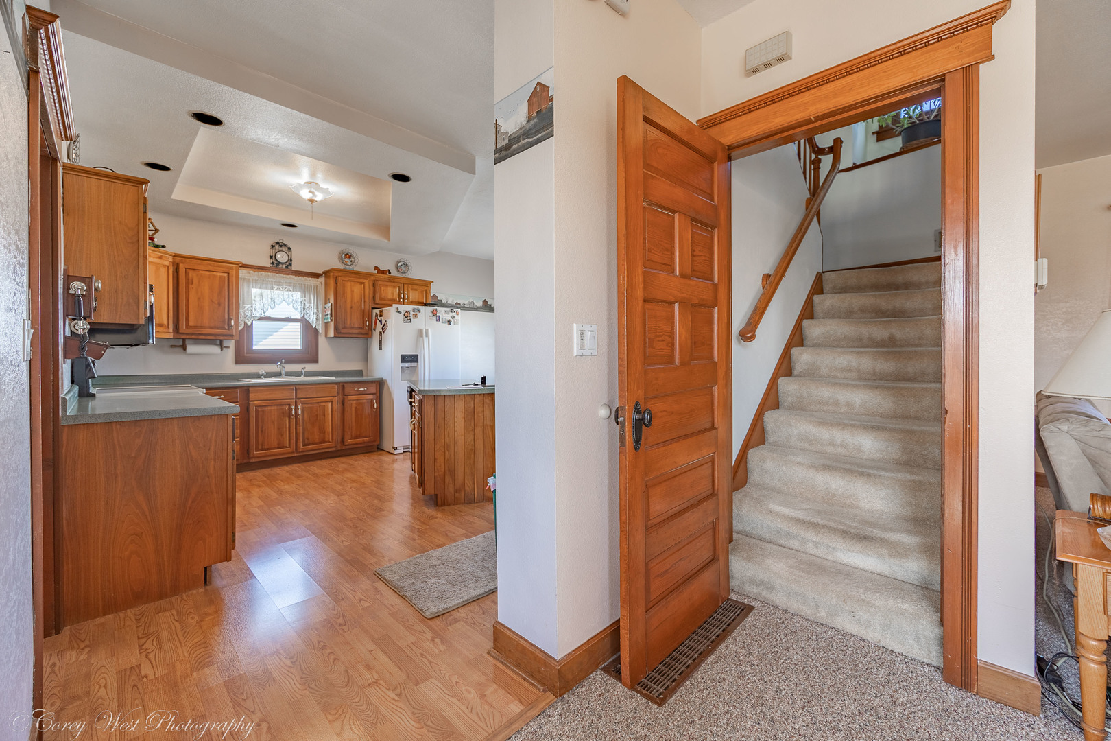 1137 Fisk Road Compton, IL 61318 - Photo 18 of 50 a view of kitchen with cabinets and wooden floor