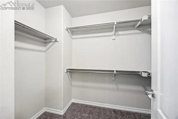 a close view of closet