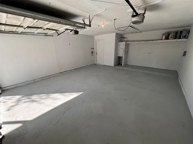 a view of a room with storage