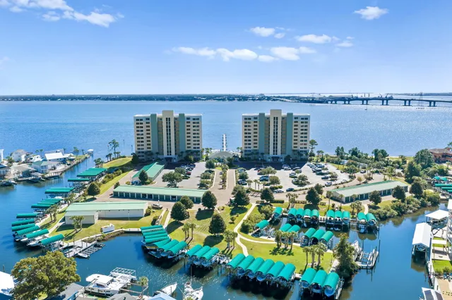 a view of a city with tall buildings