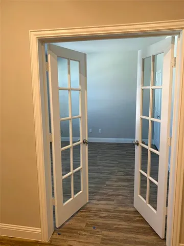 a view of front door