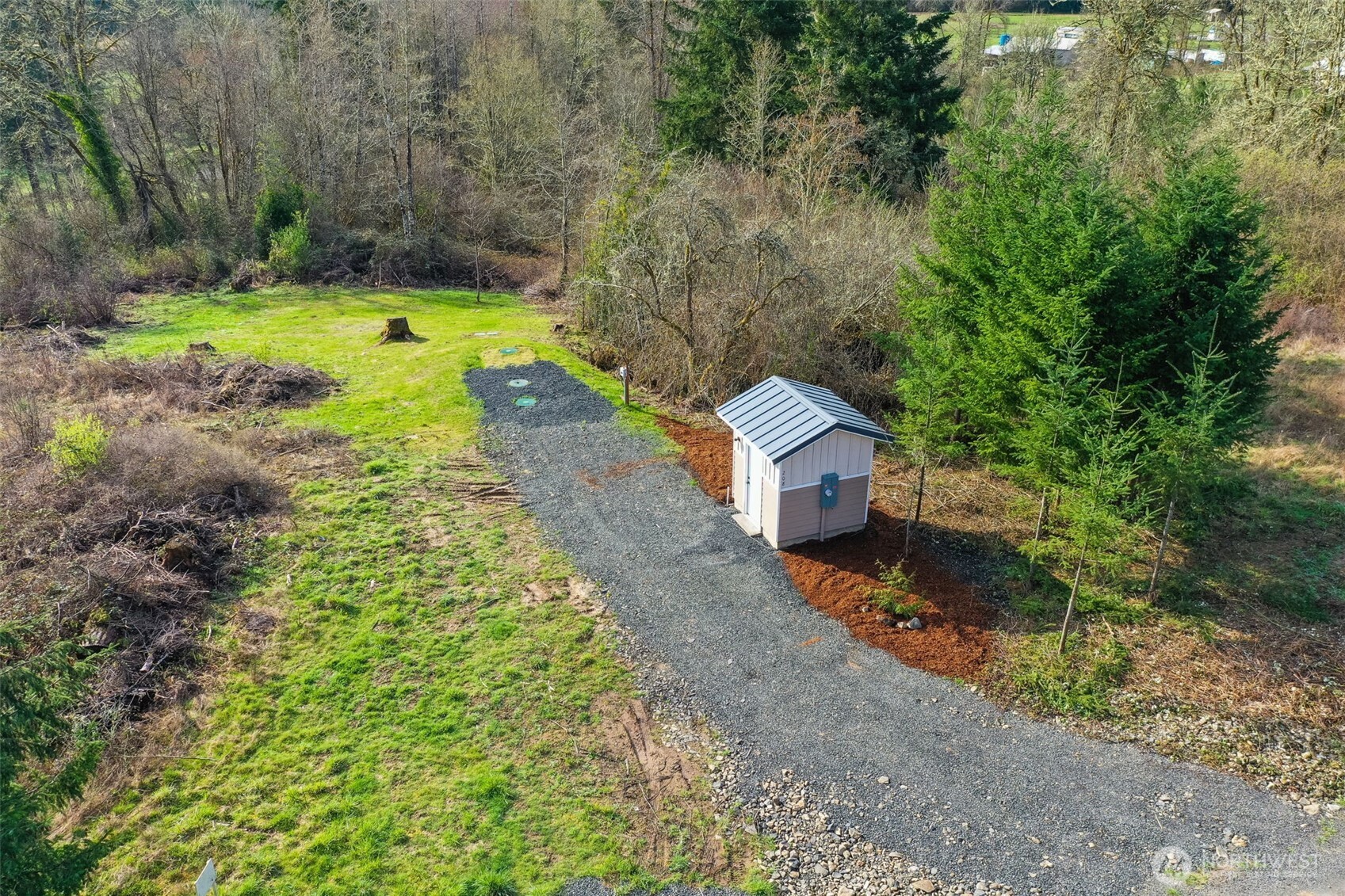 208 Sanderson Road Chehalis, WA 98532 - Photo 15 of 28 a view of a yard with large trees