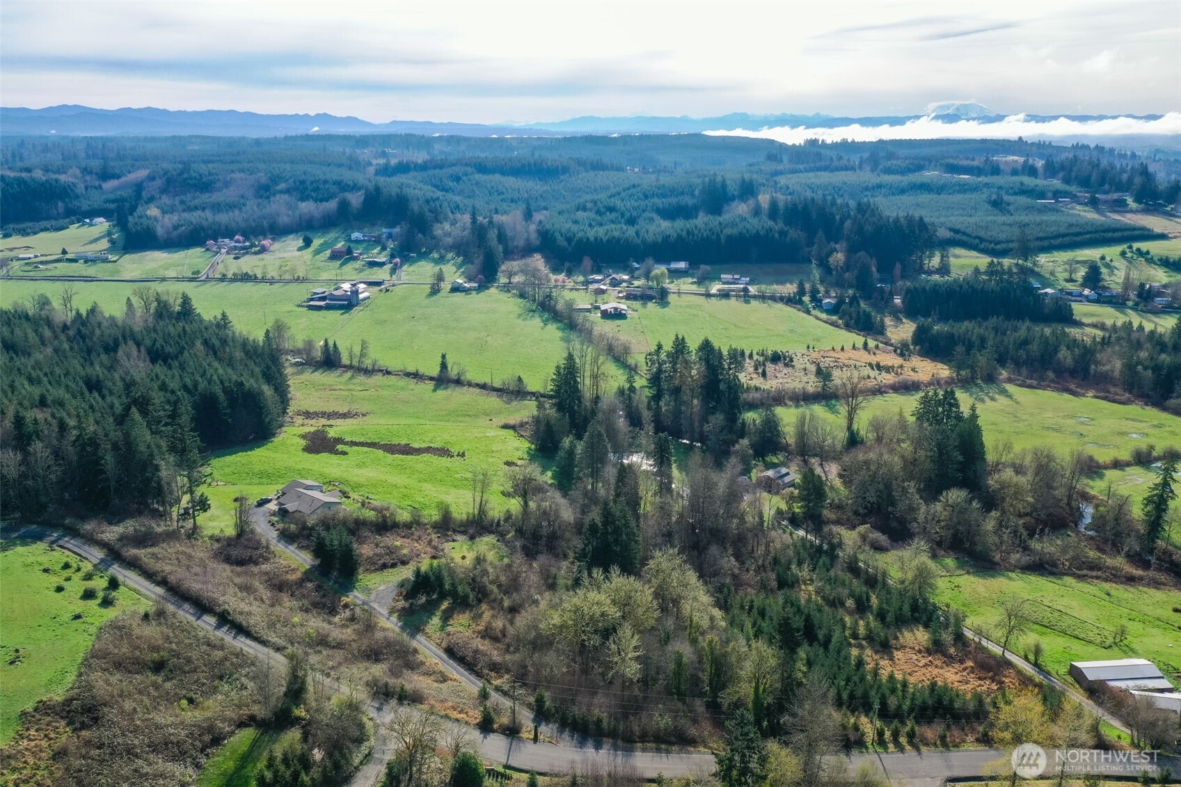 208 Sanderson Road Chehalis, WA 98532 - Photo 24 of 28 an aerial view of mountain with residential house and green space