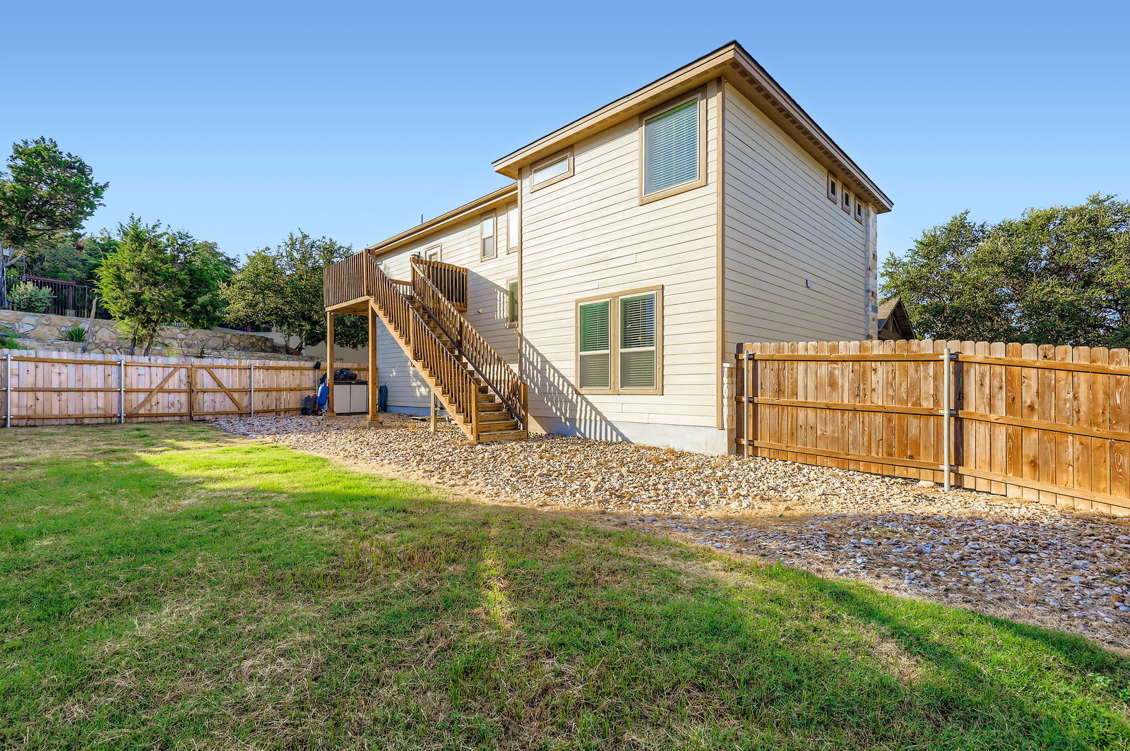 19004 Mariners Point Point Venture, TX 78645 - Photo 19 of 23 Level, fenced and spacious back yard