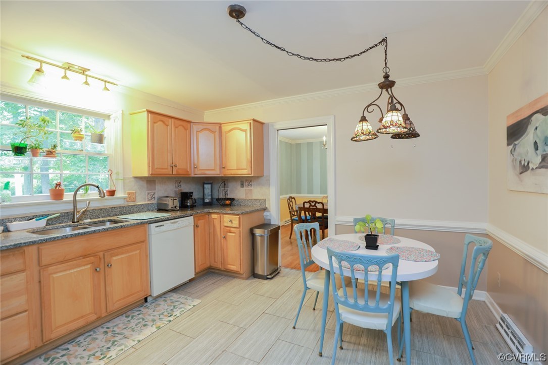 2000 Camborne Road Chesterfield, VA 23236 - Photo 11 of 44 Kitchen featuring natural light, dishwasher, and light tile floors