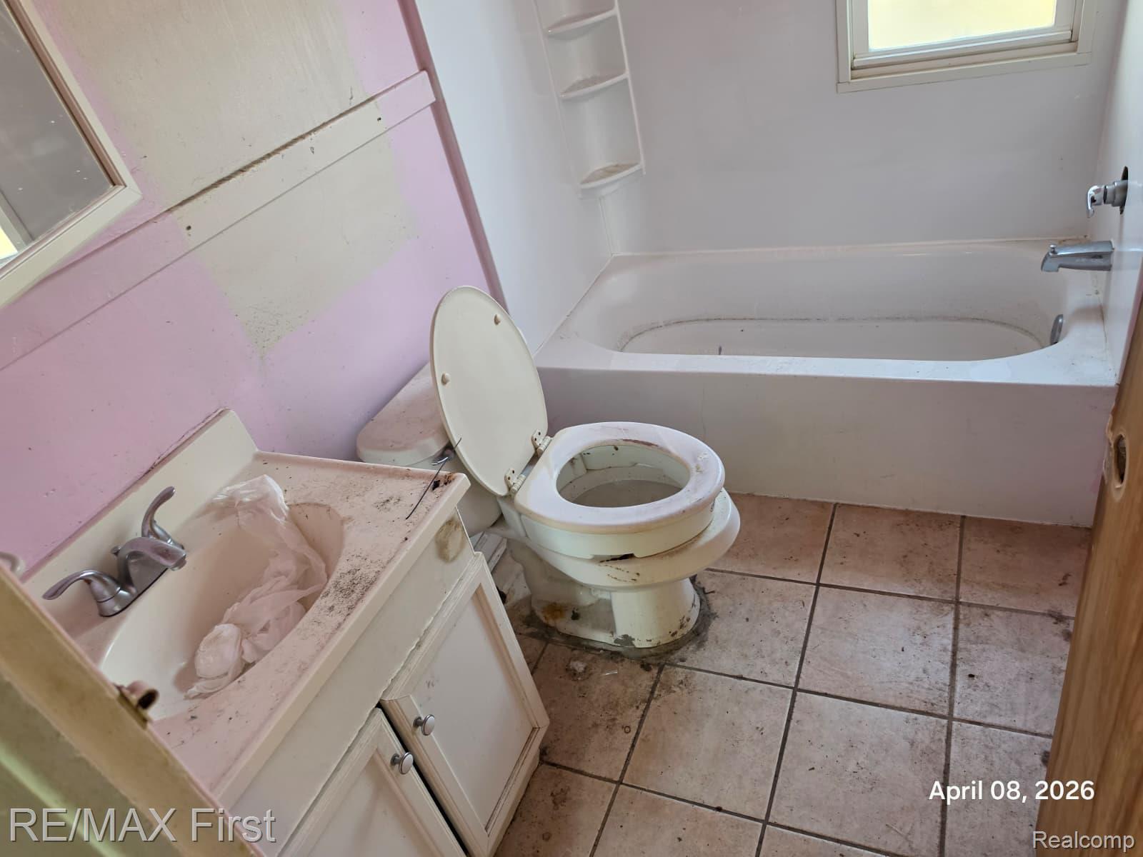 537 Campbell Street River Rouge, MI 48218 - Photo 6 of 14 Bathroom featuring vanity and light tile patterned flooring