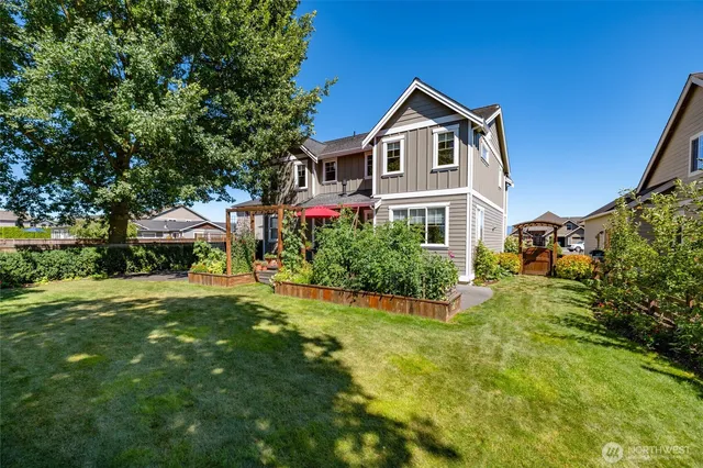 a view of a street with sitting area