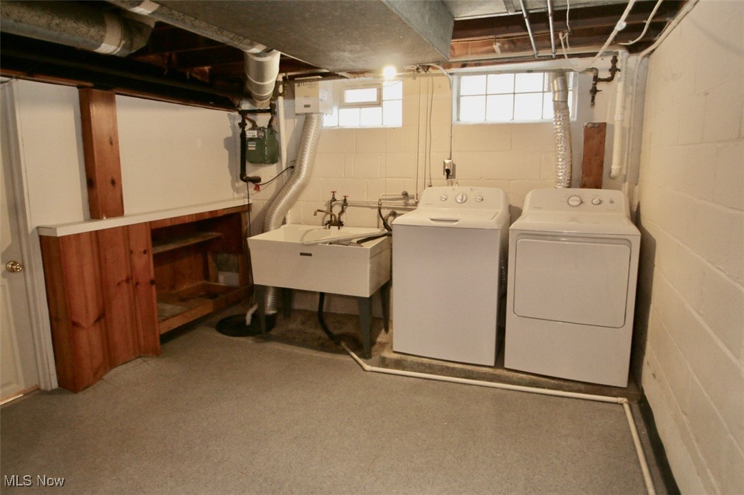 1635 Oakmount Road South Euclid, OH 44121 - Photo 28 of 50 Large Laundry / Utility Room with lots of storage and a half Bath