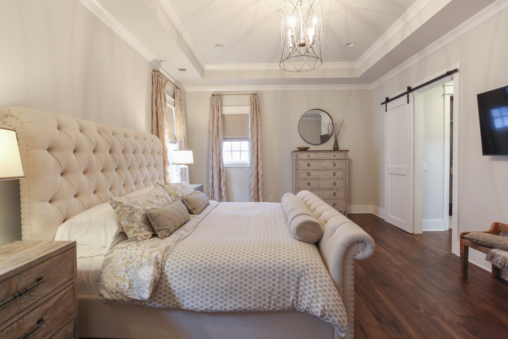 237 Stephens Valley Boulevard Nashville, TN 37221 - Photo 12 of 34 a bedroom with bed and wooden floor