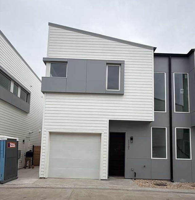 a front view of a house